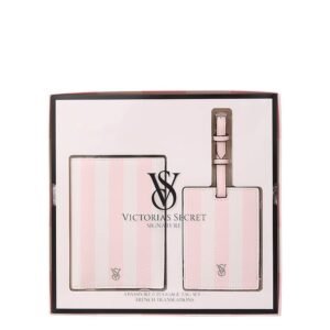 VICTORIA'S SECRET - Ensemble de voyage comprenant un étui pour passeport et une étiquette à bagages